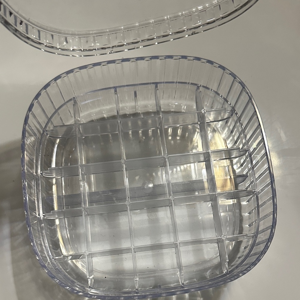 Clear Storage Container with Orange Handle - Picture 4 of 13